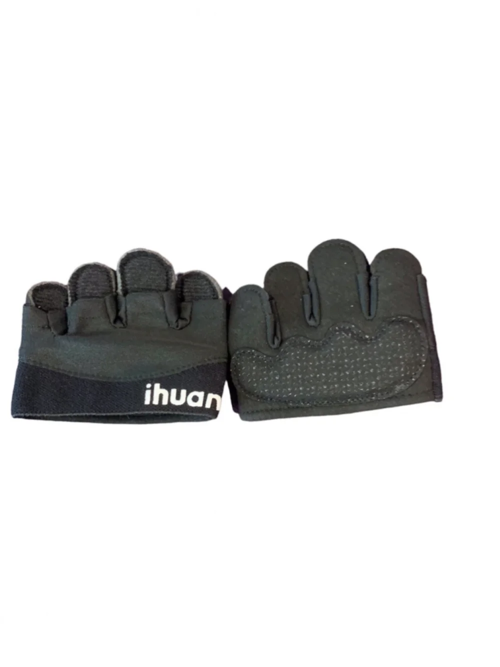 Ihaun Weightlifting fingerless grip Gloves Size Small Black NWOT